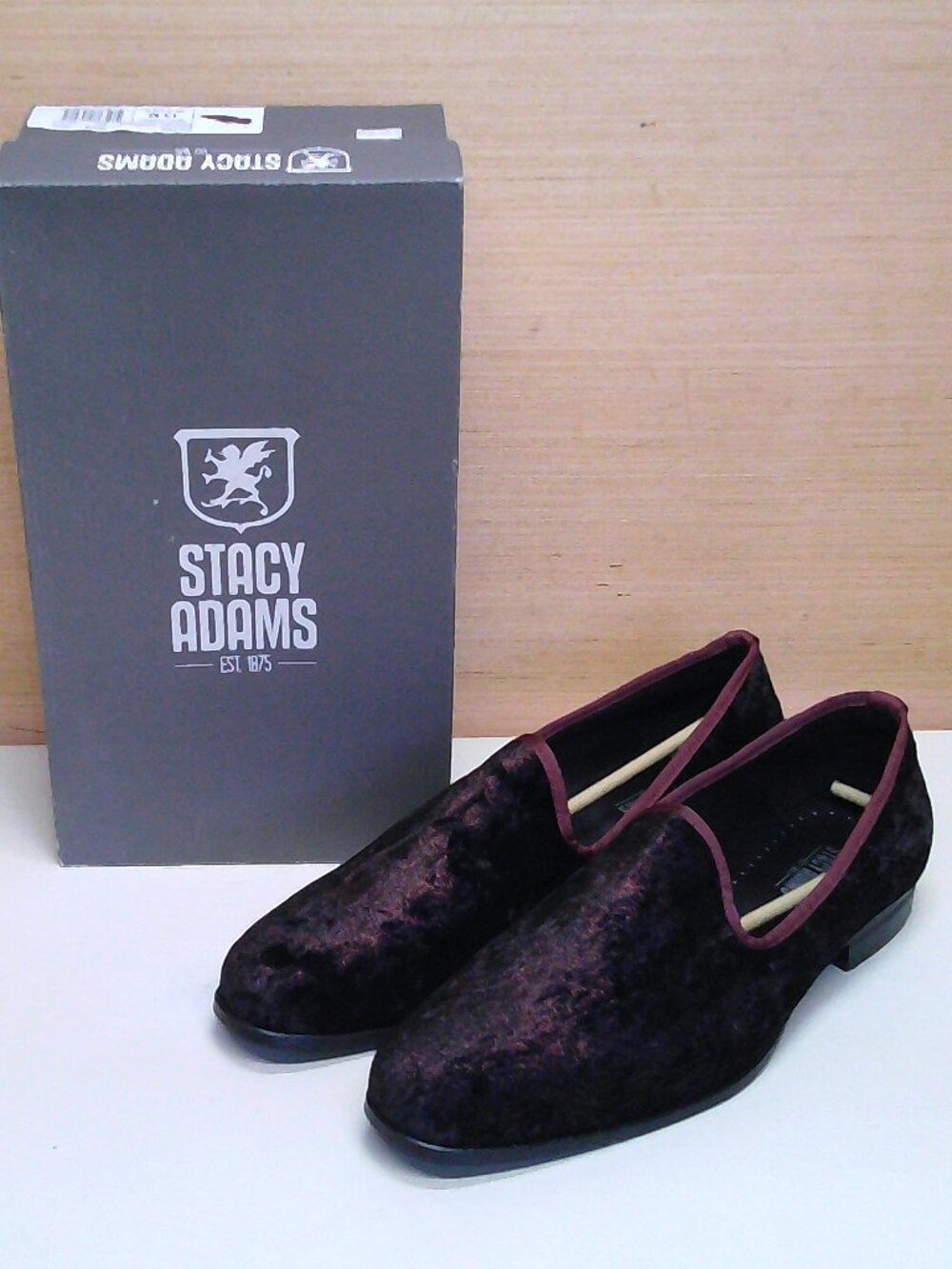 Stacy Adams Men's 13M Sultan Slip On Loafer Purple Dress Shoes